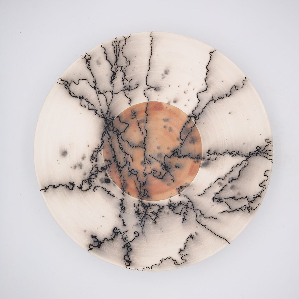 Large Horsehair Plate