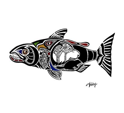 Chinook Salmon Original 24x30