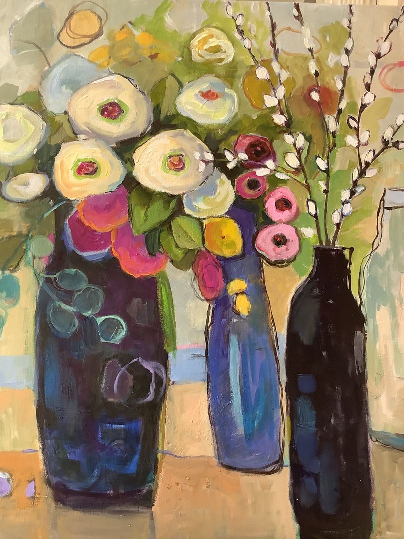 Vert Pussywillows 24x30