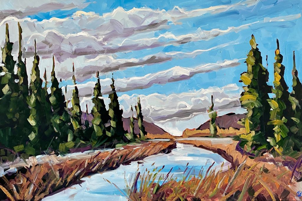 Round the Bend 24x36