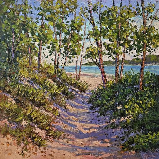 Beach Pathway 30"x30"