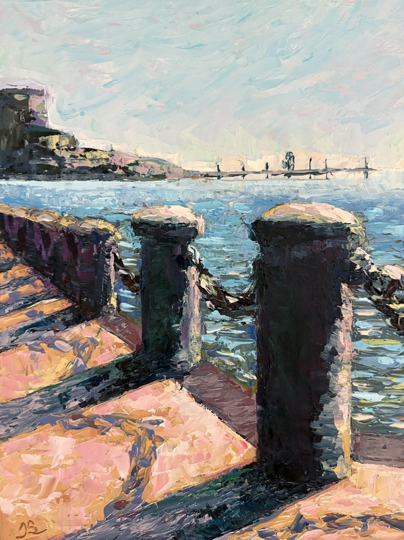 Down By The Pier 12x9