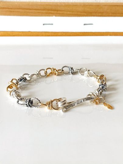 Tri Link Statement Bracelet