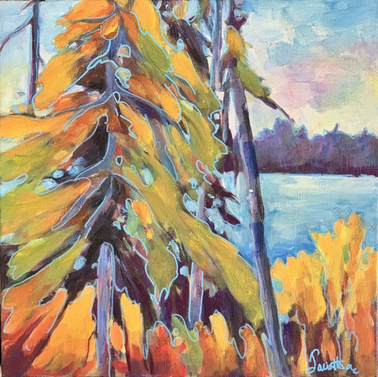 By the Lake 12" x 12"
