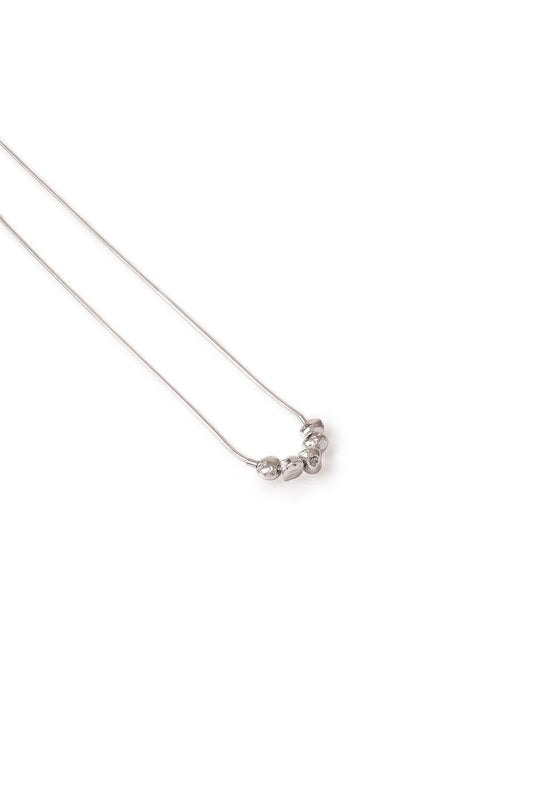 Melt12 15" Silver Necklace