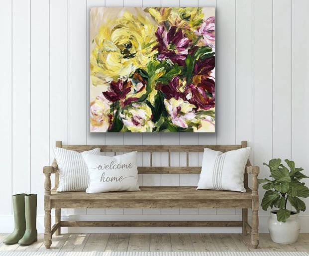 Forget Me Not 36" x 36"
