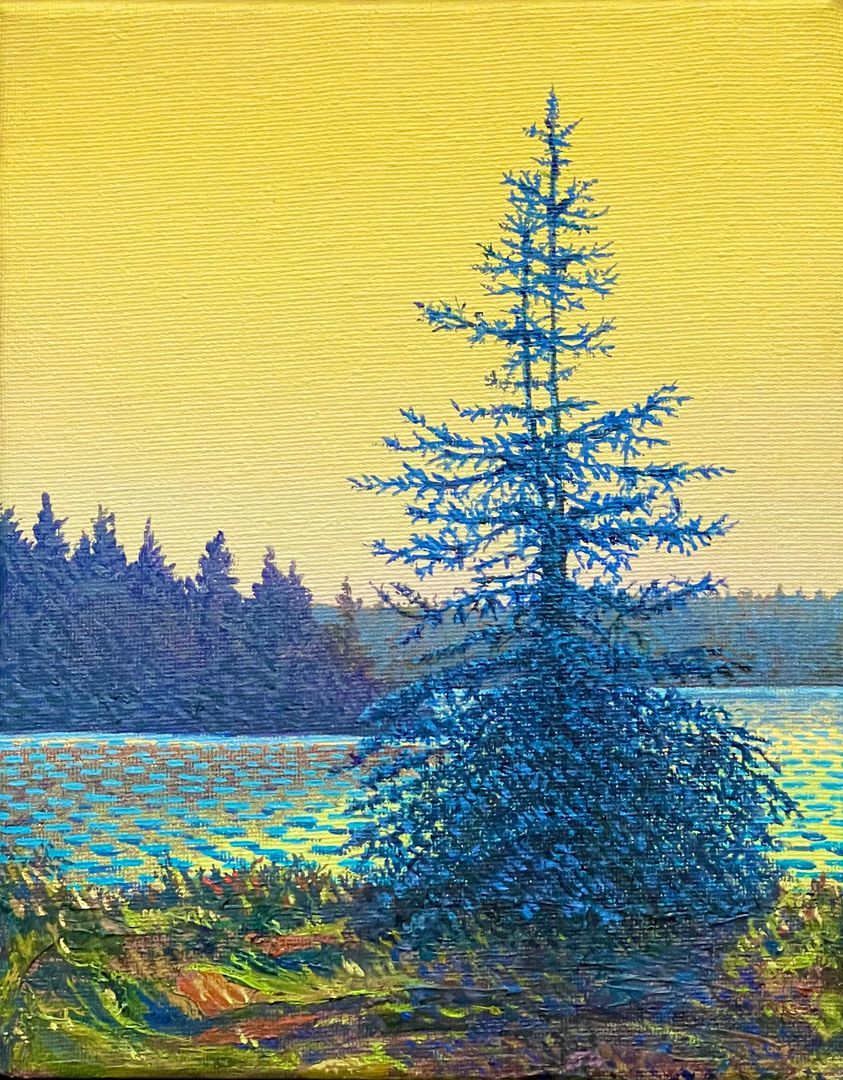 When Green Turns Blue 10x8