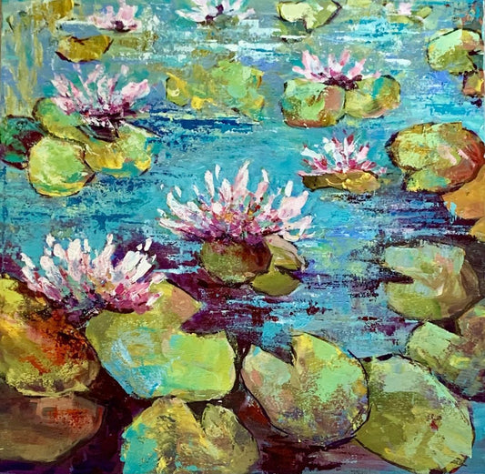 Lily Pond 20"x20"