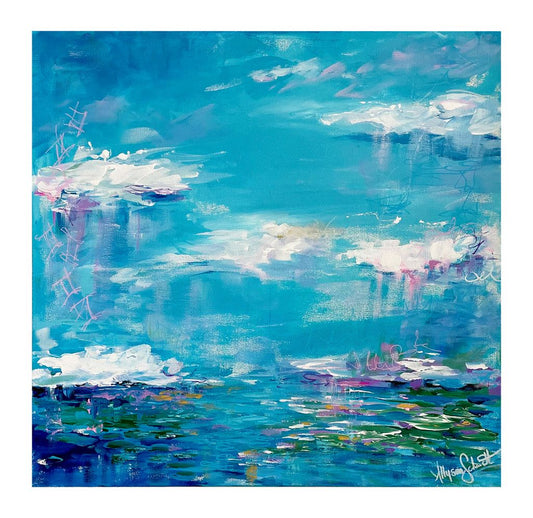 Blueberry Crush 20" x 20"