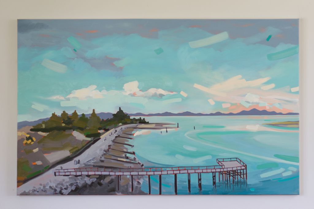 Crescent Beach Pier 30x48