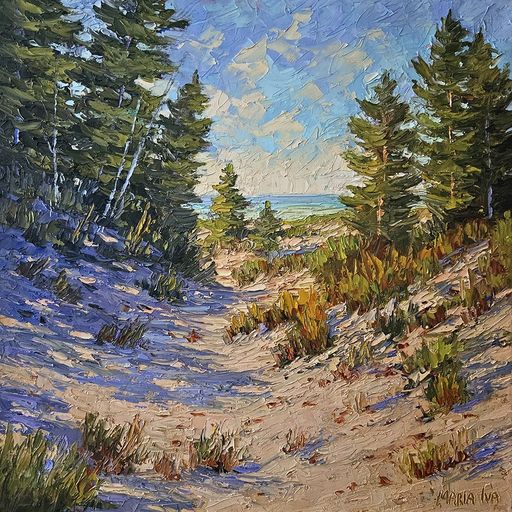 Walk to the Beach18x18