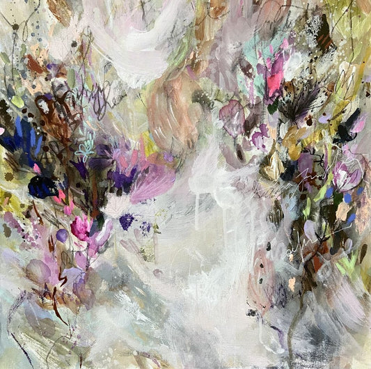 Petals & A Breath of Stillness 18x18