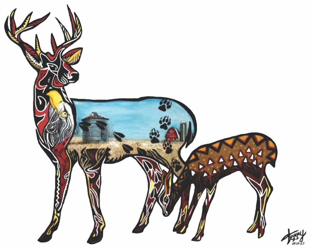 Buck and Fawn PRINT 11x14