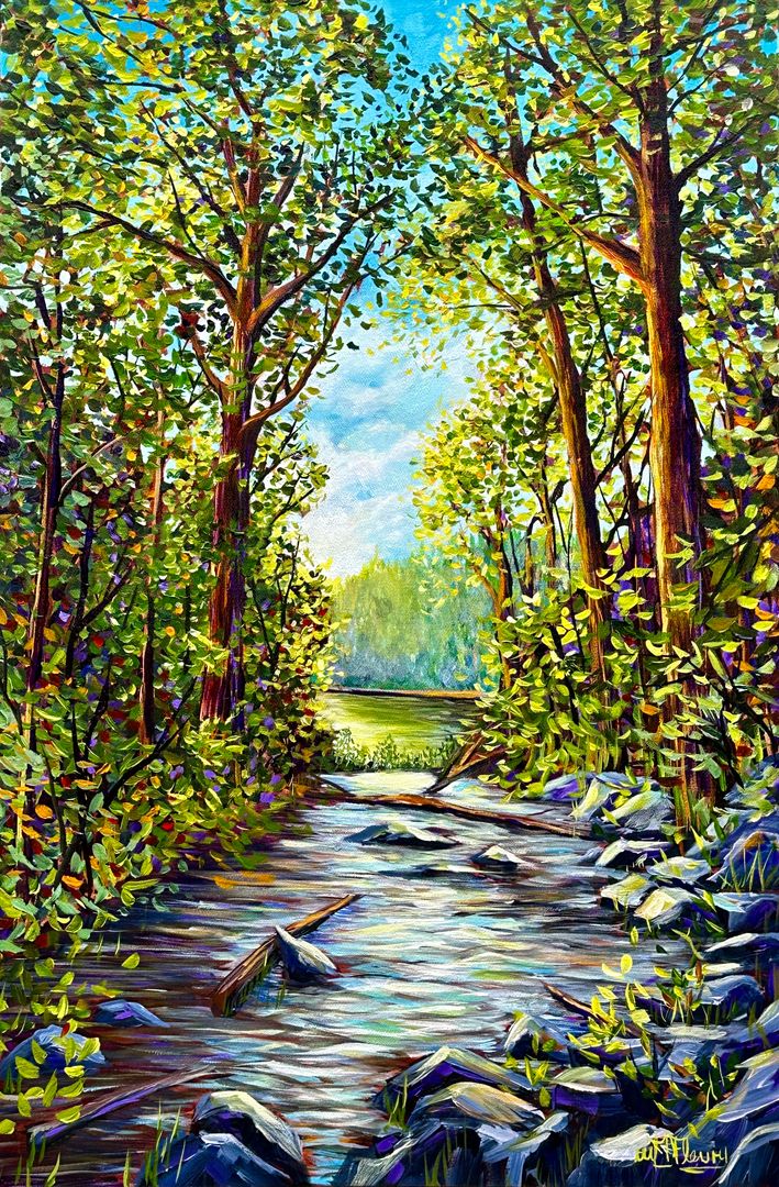 Woodland Flow 36x24