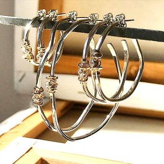 Medium Coiled Stone Hoops
