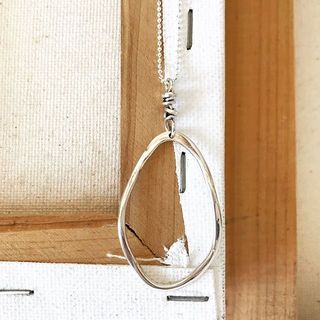 Bar with Circles Pendant Necklace