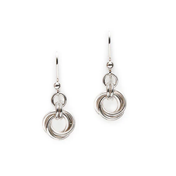 Half Love Knot Earrings