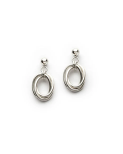 Oval Love Knot Earrings