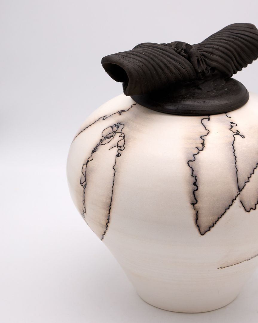 Horse Hair Jar with Lid