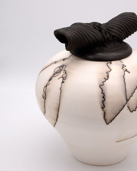 Horse Hair Jar with Lid